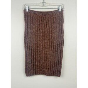 Vintage Krizia Maglia Italy Mohair/Wool Stretch Ribbed Sweater Skirt Size 42